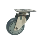 Warehouse Equipment Casters With 0.25 Inches Plate Thickness