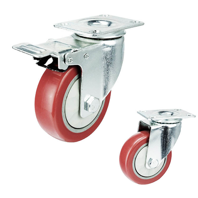 5 Inch Rigid Wheel Top Plate Pvc Anti Entanglement Medium Duty Casters Suppliers China