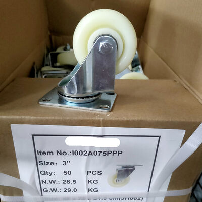 파란색 고무 롤러 바퀴는 내구성 있는 롤러 바퀴가 필요한 창고와 장비에 적합합니다.