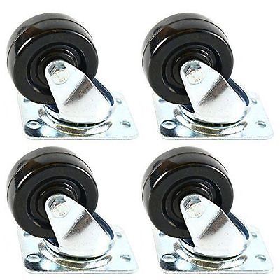 100~300kg 하중 용량 헤비듀티 고무 캐스터 휠 8인치 블랙 블루 그린 고성능 중하중 운반 휠