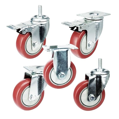 5 Inch Rigid Wheel Top Plate Pvc Anti Entanglement Medium Duty Casters Suppliers China