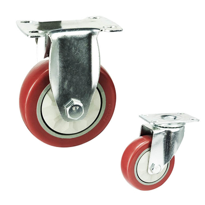 5 Inch Rigid Wheel Top Plate Pvc Anti Entanglement Medium Duty Casters Suppliers China