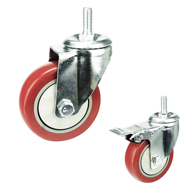 5 Inch Rigid Wheel Top Plate Pvc Anti Entanglement Medium Duty Casters Suppliers China